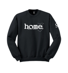 home_254 DARK GREY SWEATSHIRT (HEAVY FABRIC) WITH A WHITE WORDS PRINT