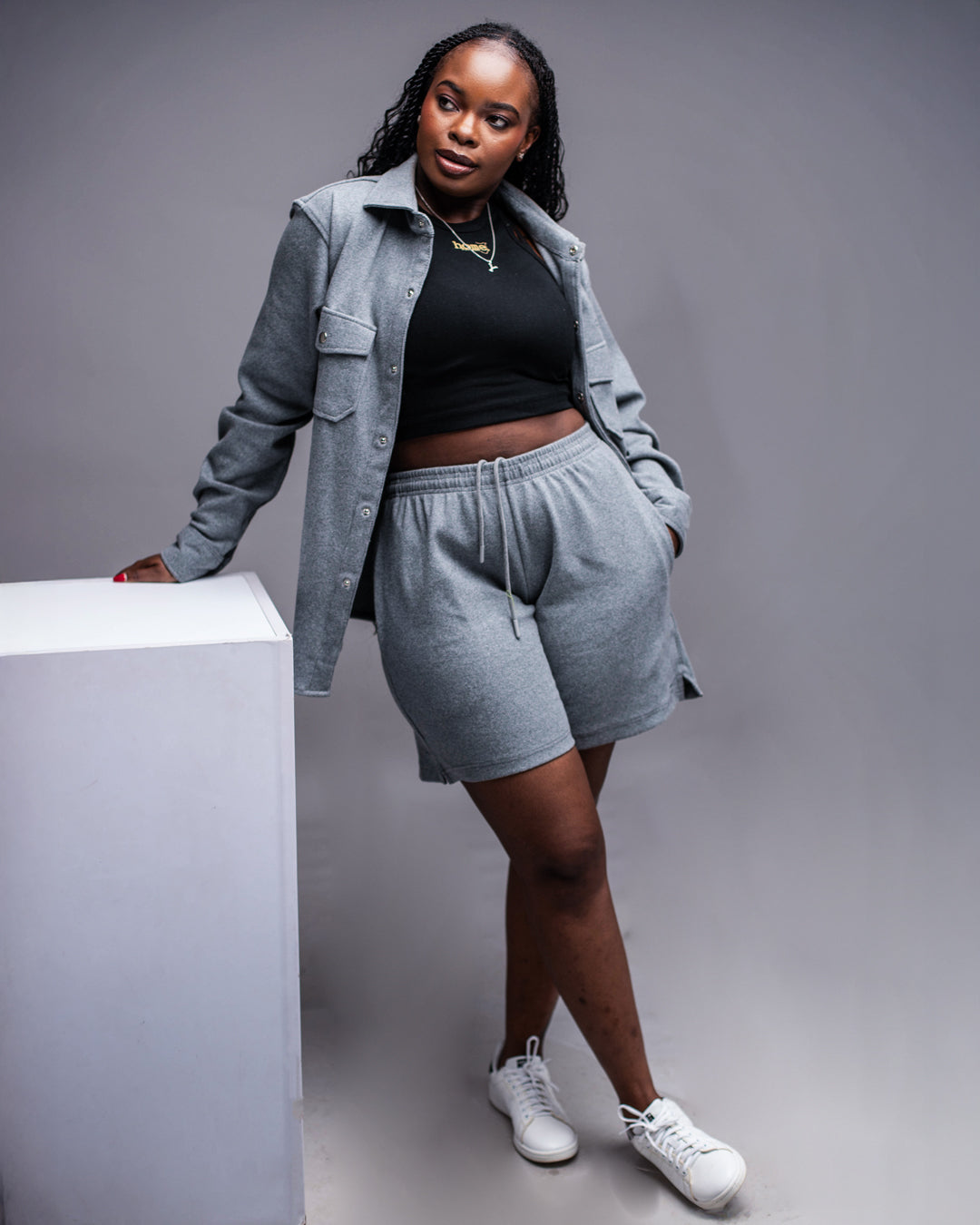 Cosy Shorts - Misty Grey
