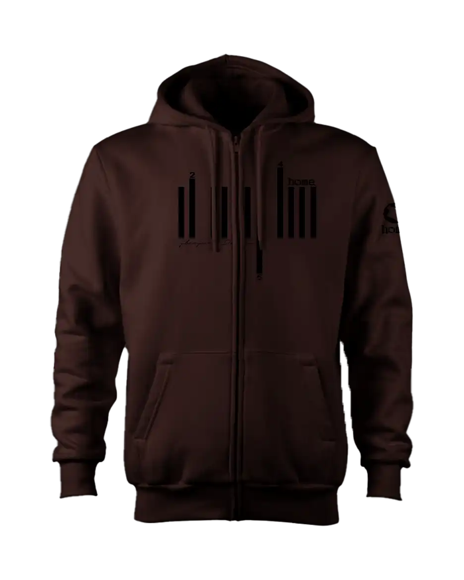 Zip-up Hoodie  - Hickory Brown (Mid Heavy Fabric)