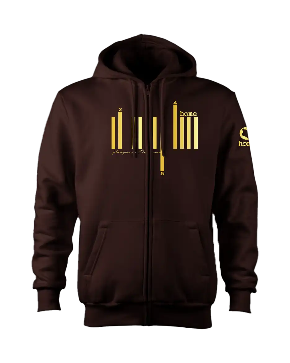 Zip-up Hoodie  - Hickory Brown (Mid Heavy Fabric)