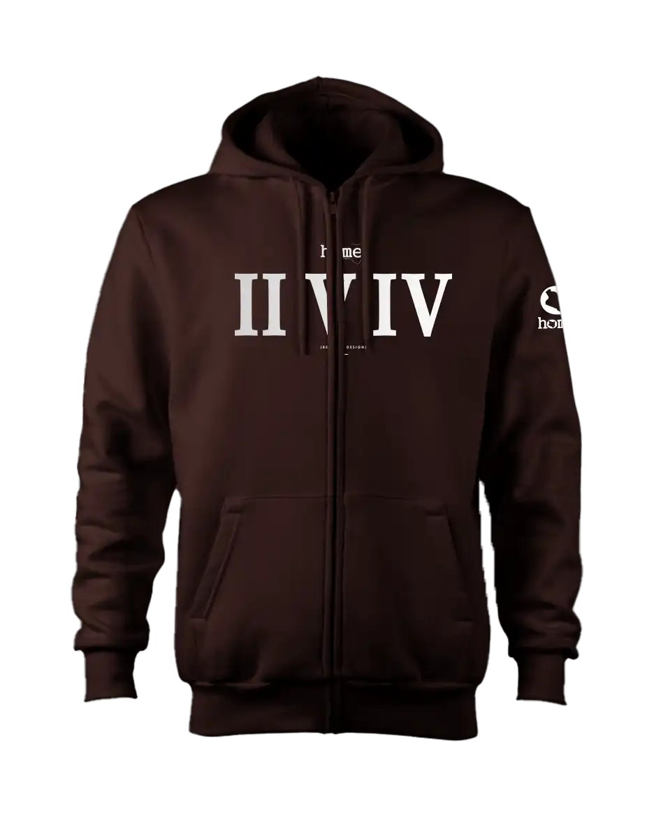 Zip-up Hoodie  - Hickory Brown (Mid Heavy Fabric)