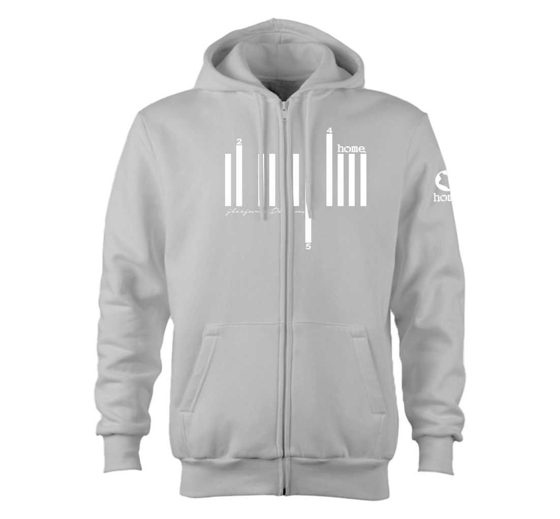 Zip-up Hoodie  - Silver Mist(Heavy Fabric)