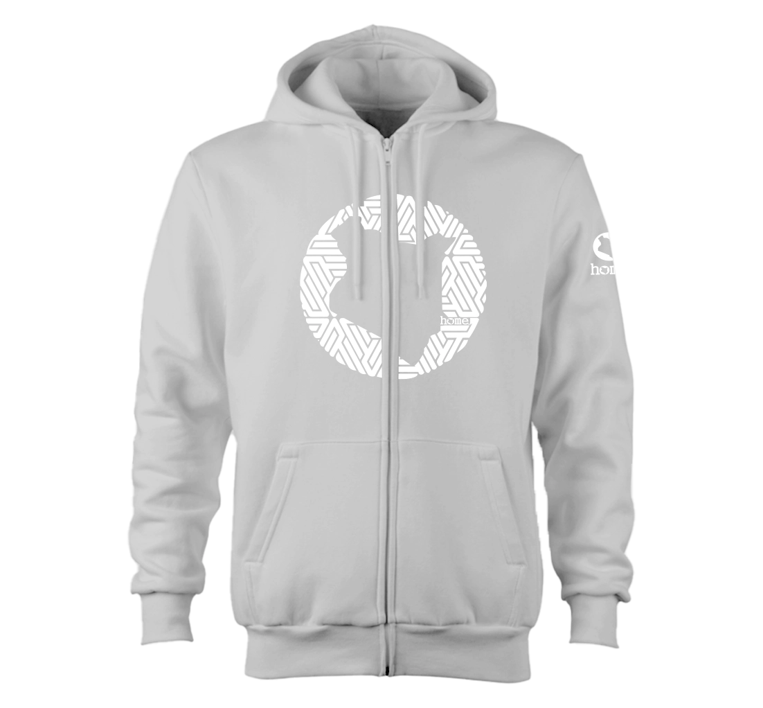 Zip-up Hoodie  - Silver Mist(Heavy Fabric)