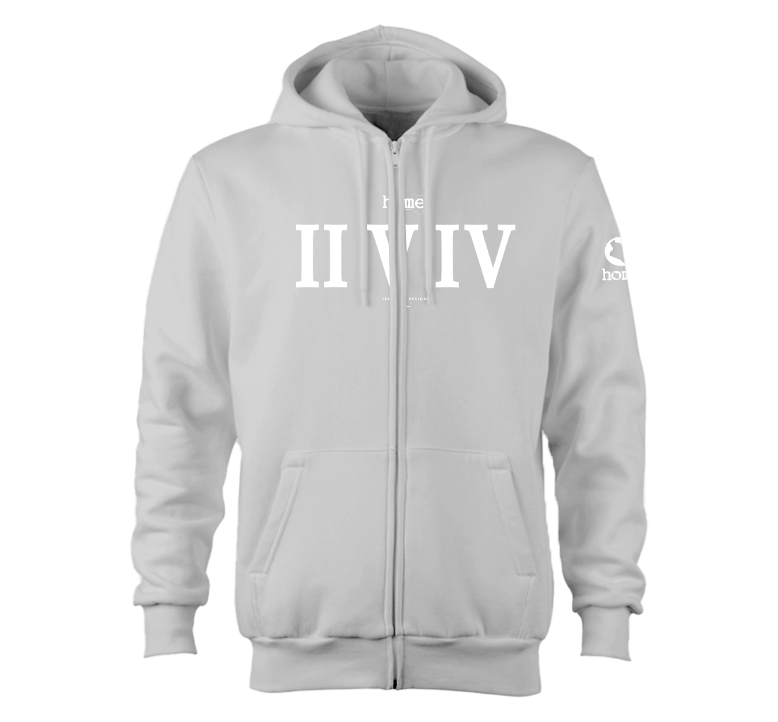 Zip-up Hoodie  - Silver Mist(Heavy Fabric)