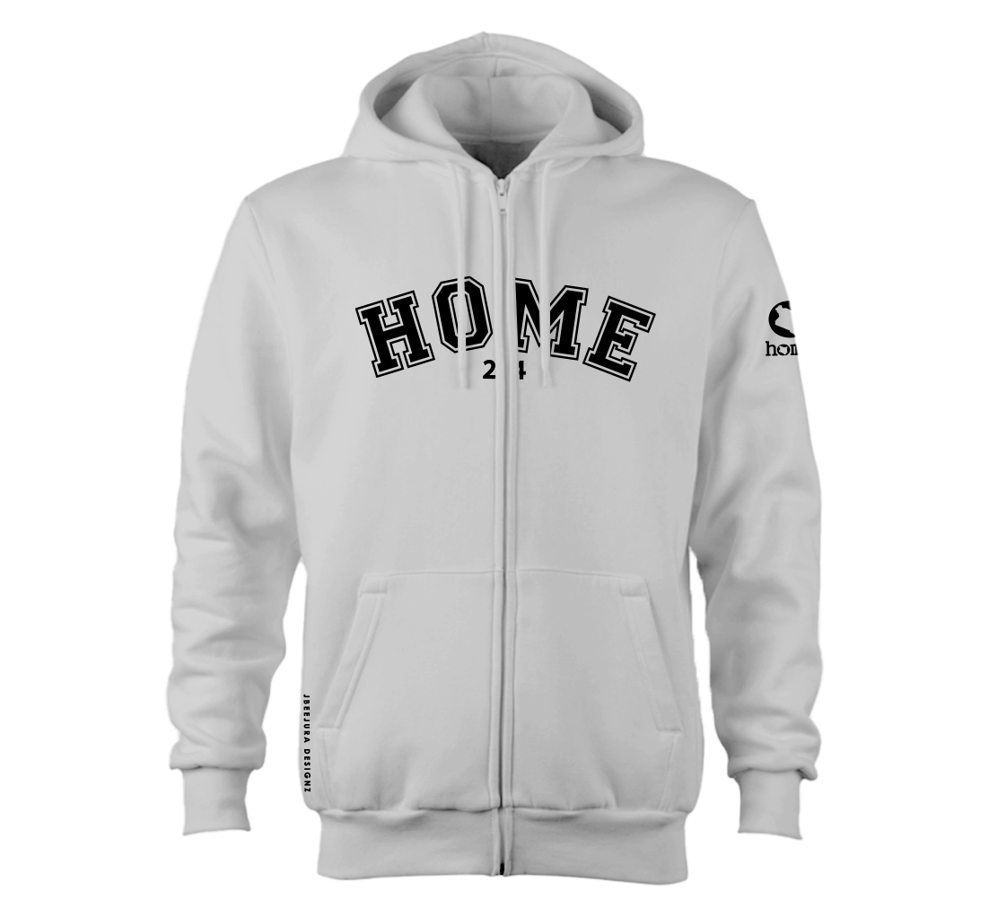 Zip-up Hoodie  - Silver Mist(Heavy Fabric)