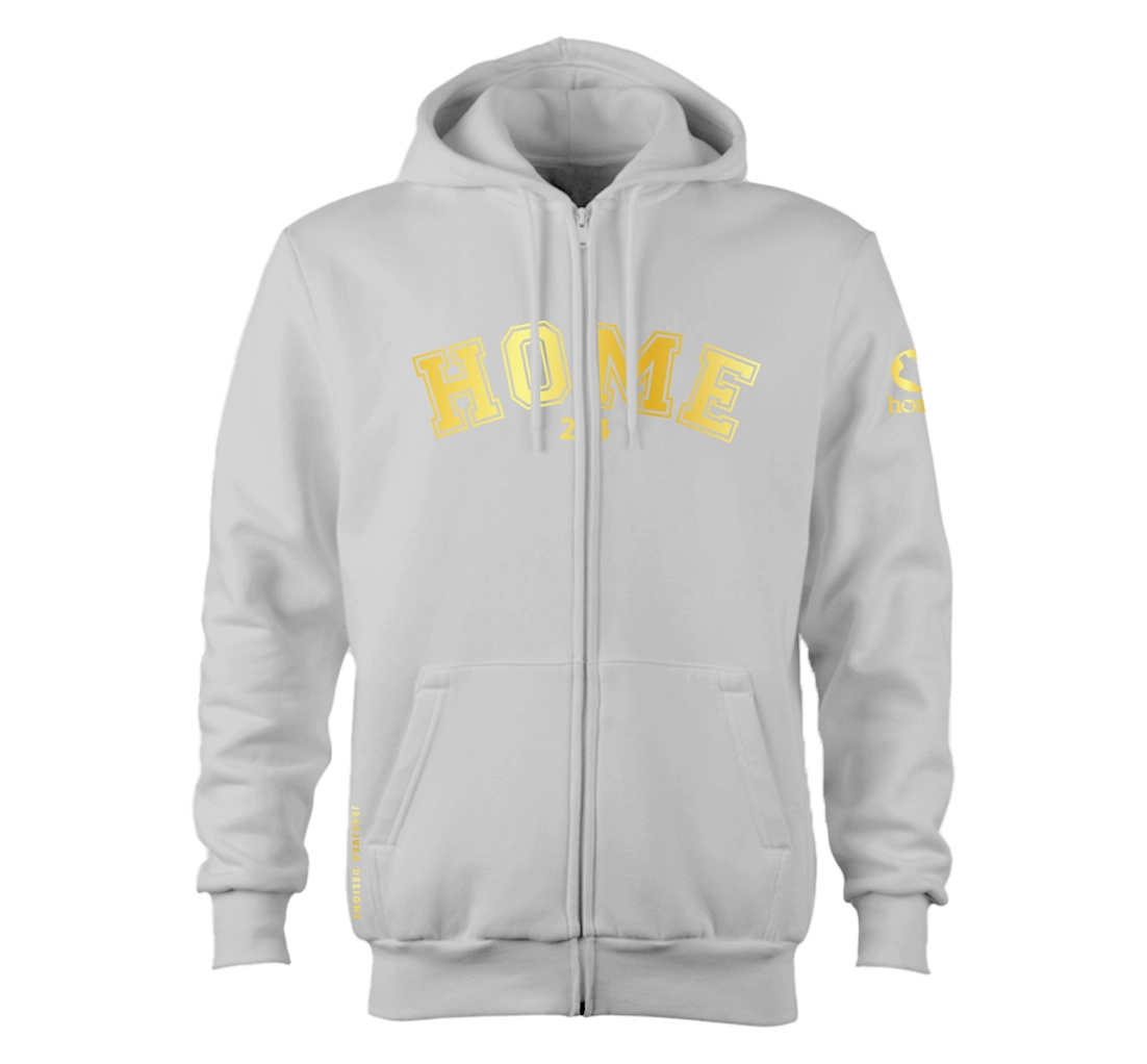 Zip-up Hoodie  - Silver Mist(Heavy Fabric)