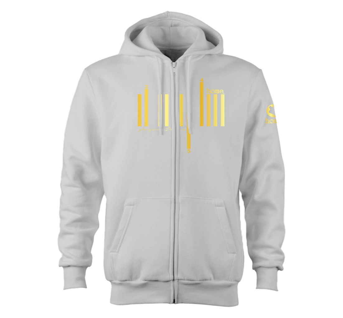 Zip-up Hoodie  - Silver Mist(Heavy Fabric)
