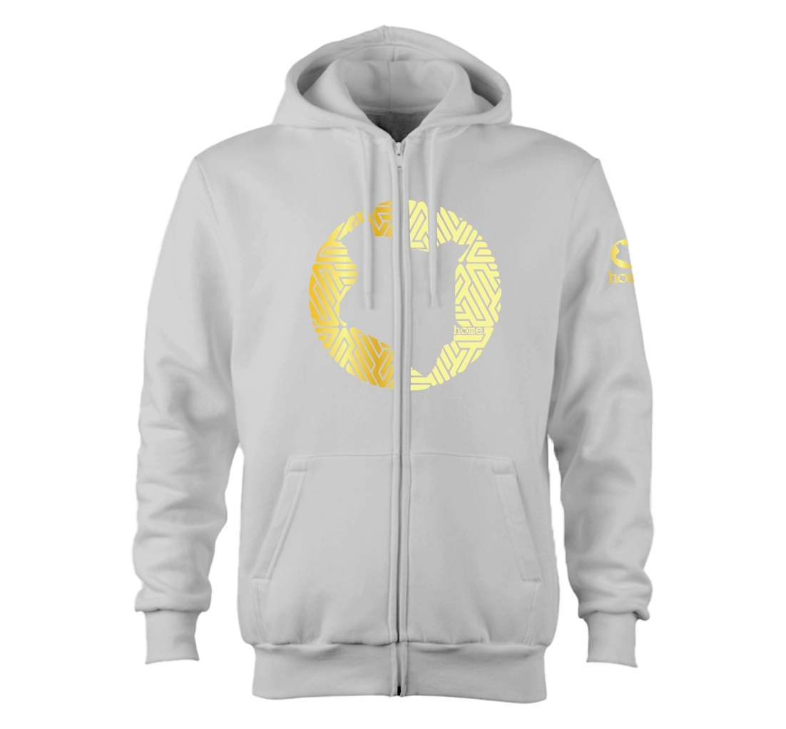 Zip-up Hoodie  - Silver Mist(Heavy Fabric)