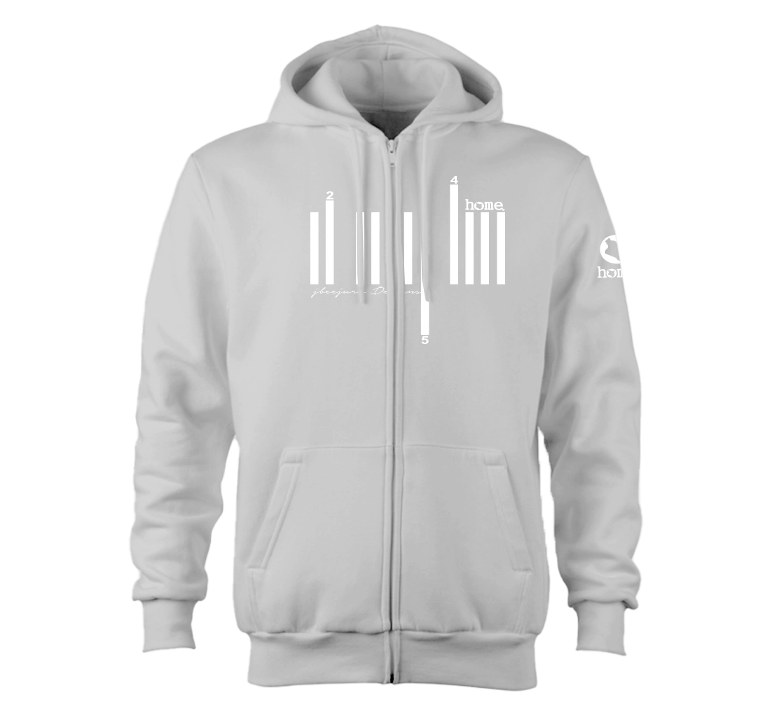 Zip-up Hoodie  - Silver Mist(Heavy Fabric)