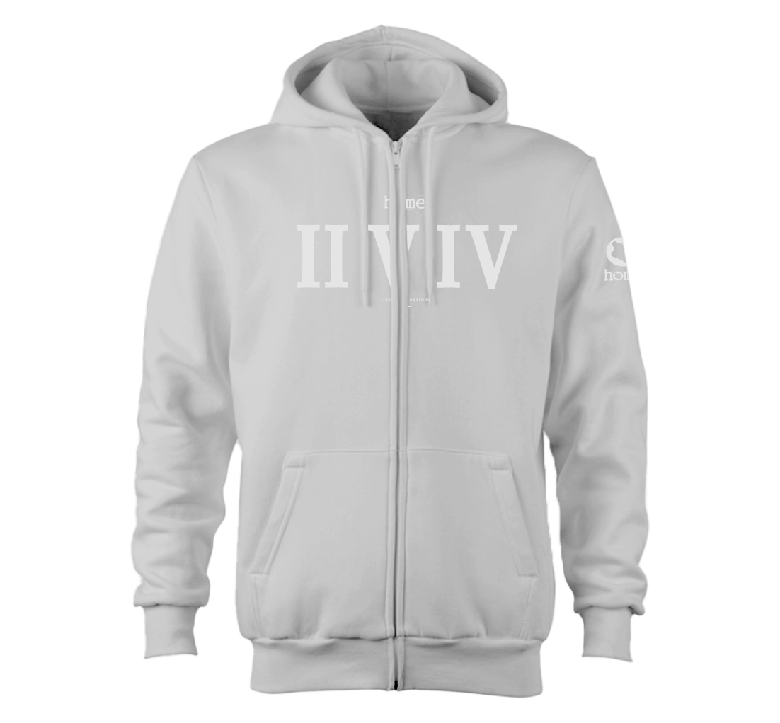 Zip-up Hoodie  - Silver Mist(Heavy Fabric)