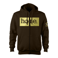 Zip-up Hoodie  - Espresso (Heavy Fabric)