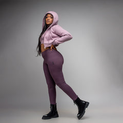 ash purple leggings - full