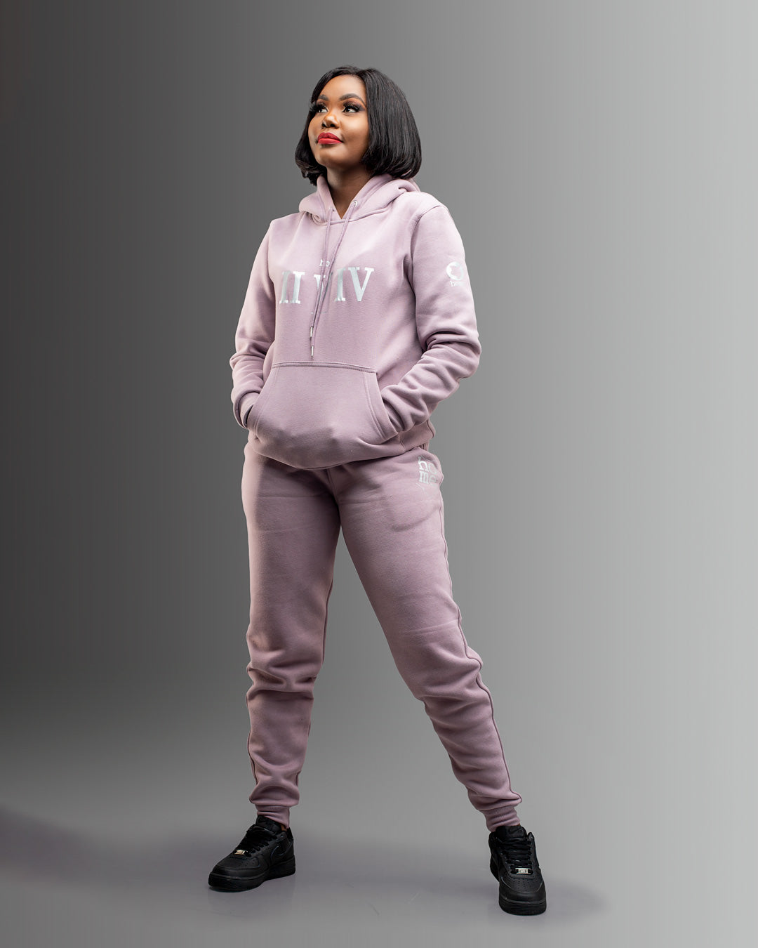 Lavender Hoodie Suit (Heavy Fabric)