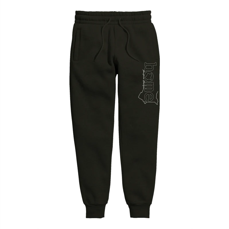 Mens Sweatpants - Black (Mid-Heavy Fabric)