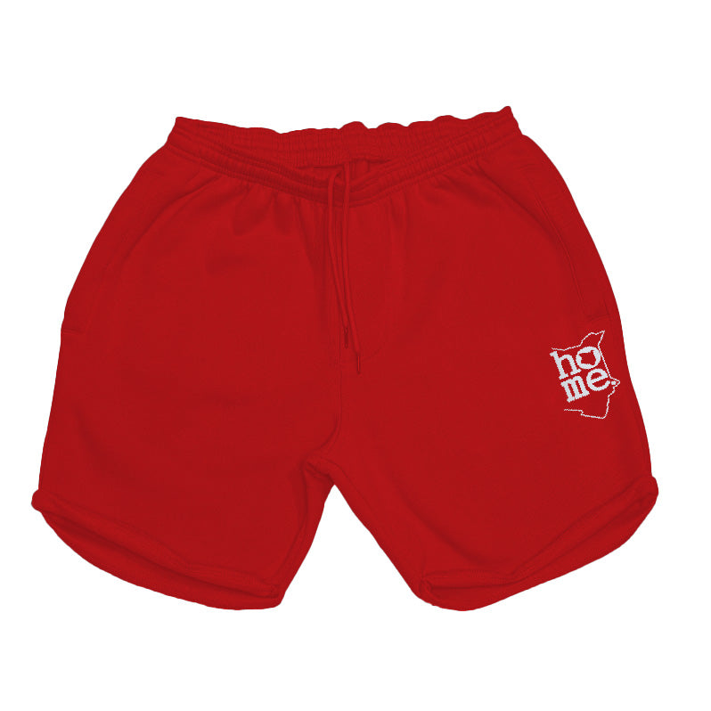 Men's Long Shorts - Red (Heavy Fabric)