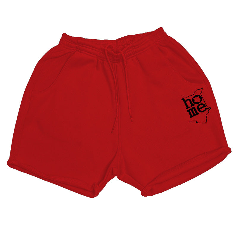 Women's Booty Shorts - Red (Heavy Fabric)