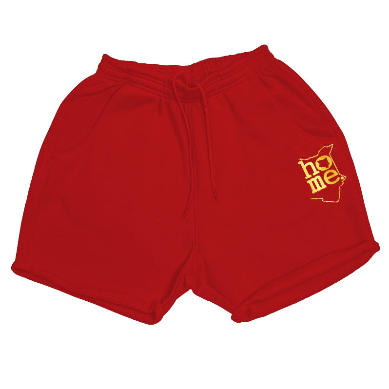 Women's Booty Shorts - Red (Heavy Fabric)