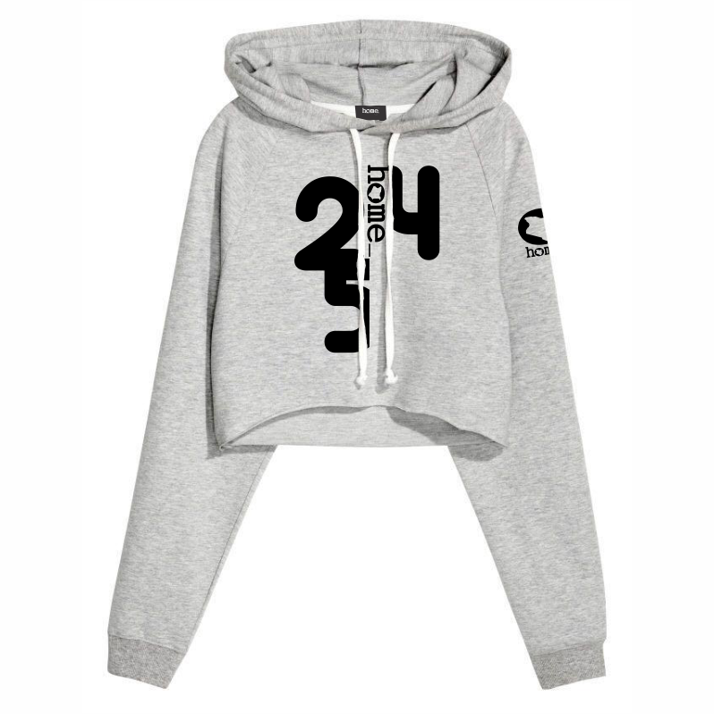 Cropped Hoodie - Light Grey (Heavy Fabric)