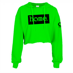 Cropped Hoodie - Lime Green (Heavy Fabric)