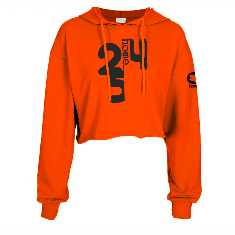 Cropped Hoodie - Orange (Heavy Fabric)