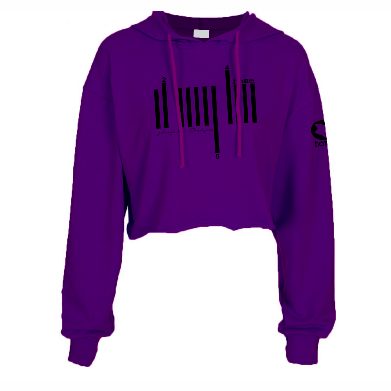 Cropped Hoodie - Purple (Heavy Fabric)