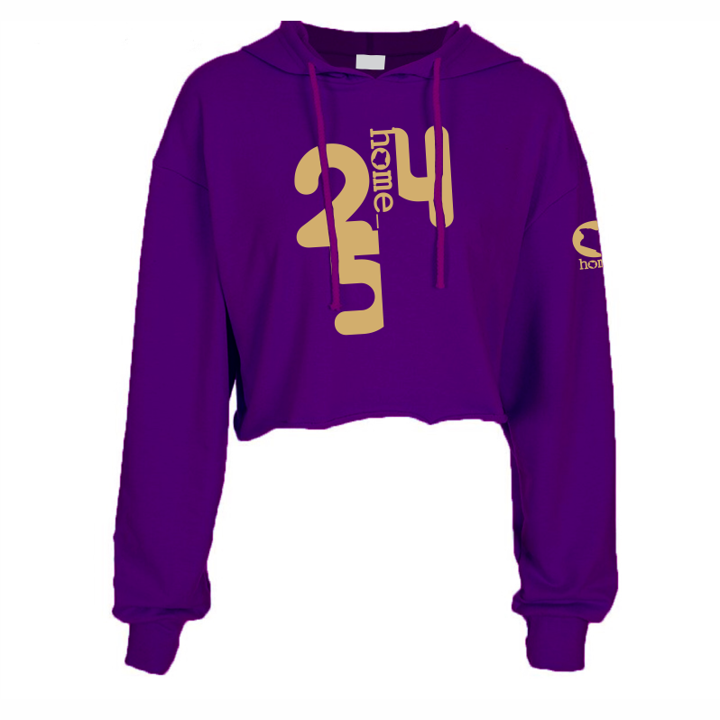 Cropped Hoodie - Purple (Heavy Fabric)