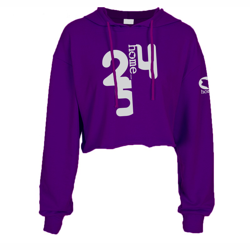 Cropped Hoodie - Purple (Heavy Fabric)
