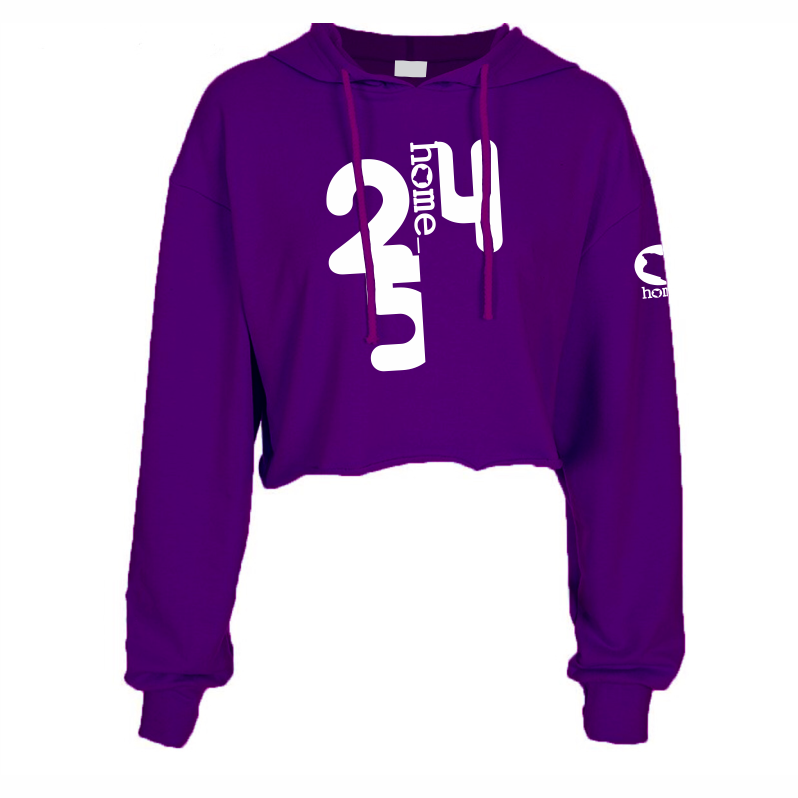 Cropped Hoodie - Purple (Heavy Fabric)