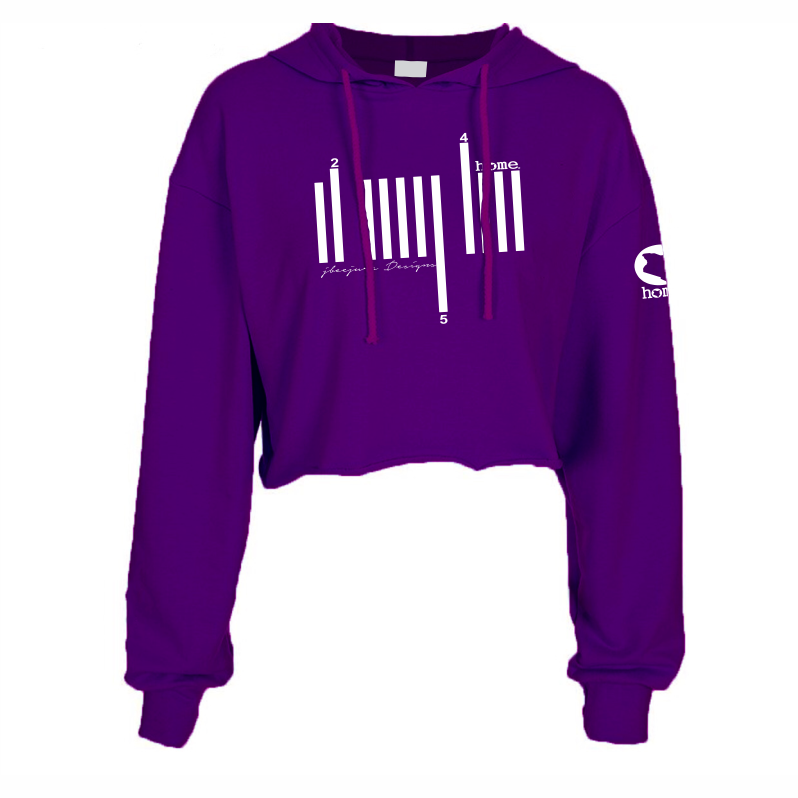 Cropped Hoodie - Purple (Heavy Fabric)