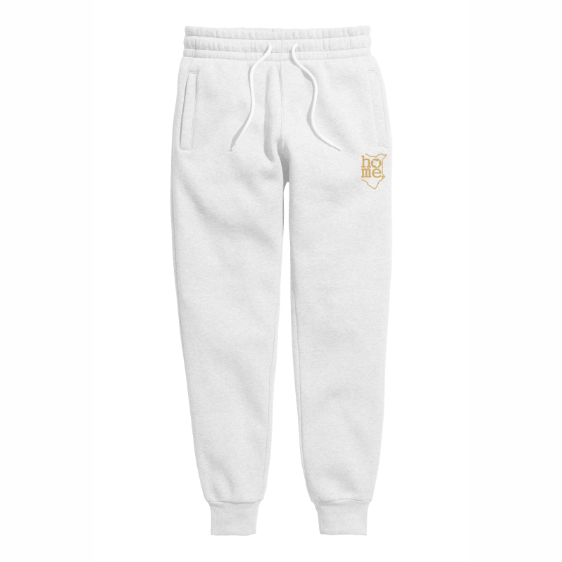 White and gold sweatpants sale