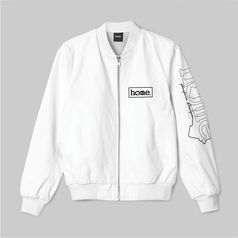 Kids Bomber Jacket - White
