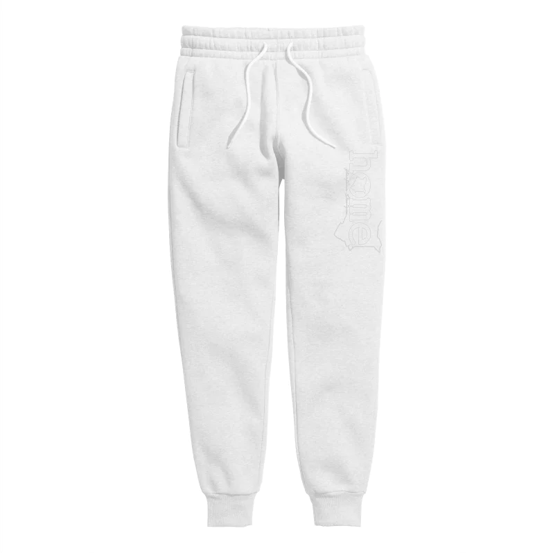 Mens Sweatpants - White (Mid-Heavy Fabric)