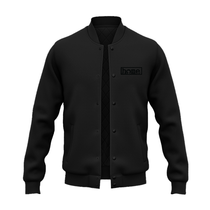 JBEEJURA DESIGNZ | home_254 Black Kids College Jacket with Black Logo