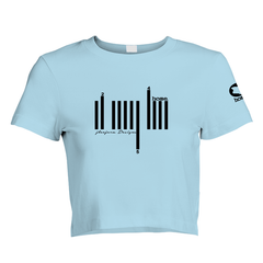 Cropped T-Shirt - Sky Blue