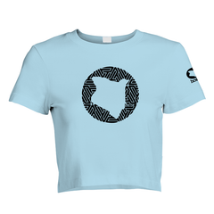 Cropped T-Shirt - Sky Blue