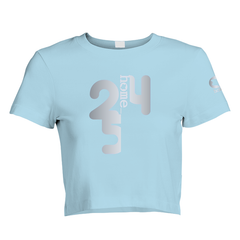 Cropped T-Shirt - Sky Blue