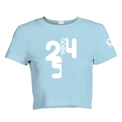 Cropped T-Shirt - Sky Blue