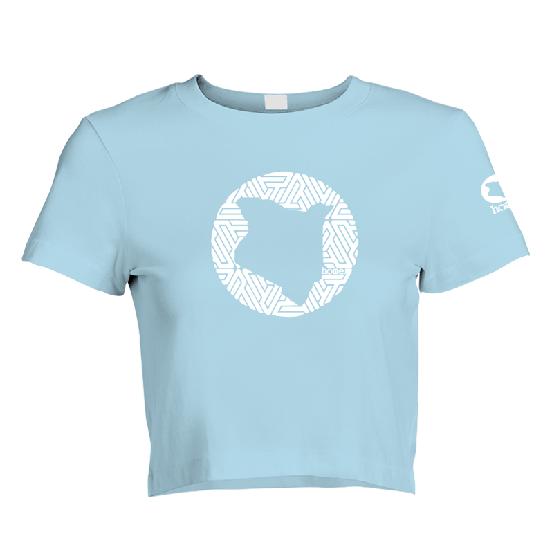 Cropped T-Shirt - Sky Blue