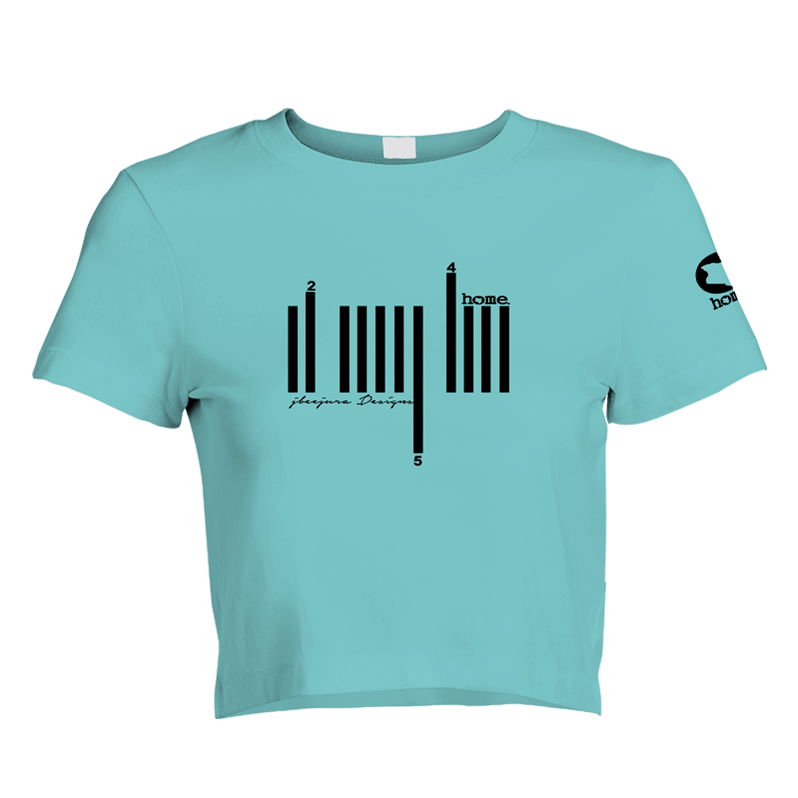 Cropped T-Shirt - Turquoise Blue