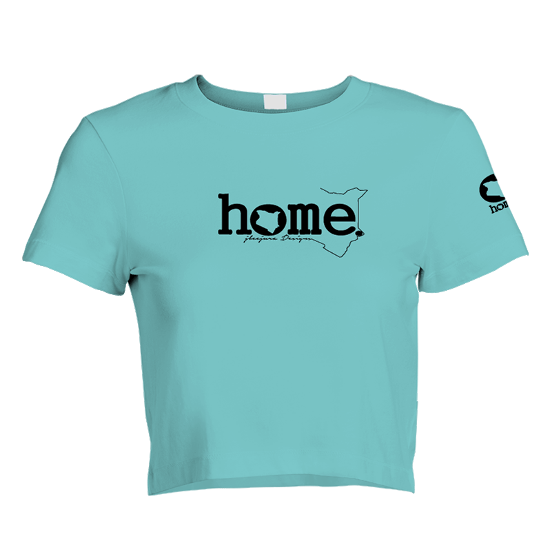 Cropped T-Shirt - Turquoise Blue