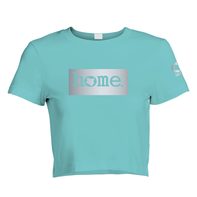 Cropped T-Shirt - Turquoise Blue