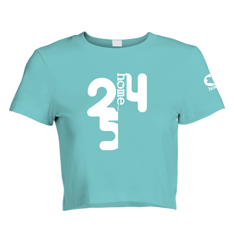 Cropped T-Shirt - Turquoise Blue