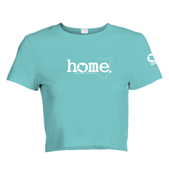 Cropped T-Shirt - Turquoise Blue