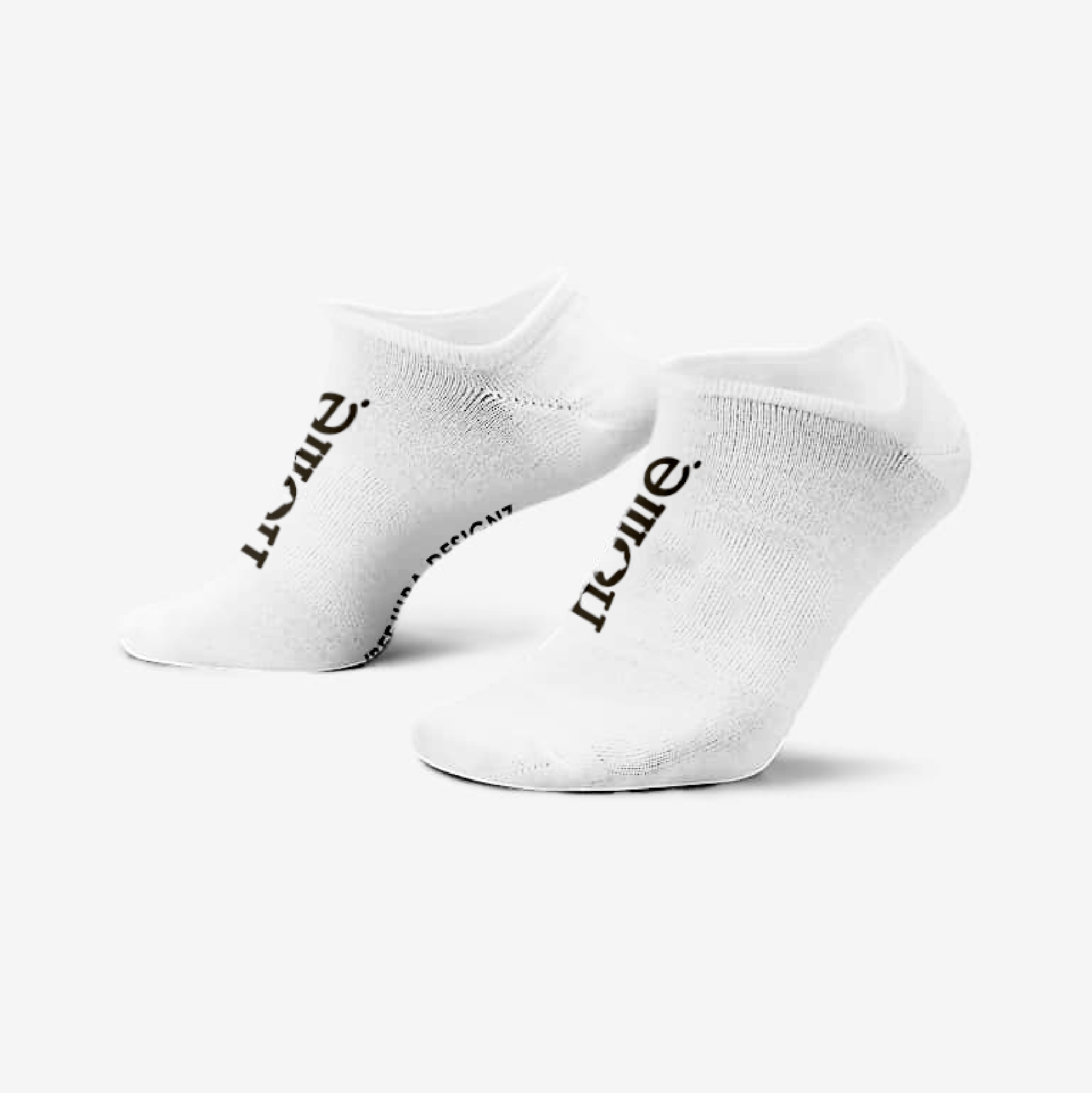 JBEEJURA DESIGNZ | home - 254 White Essential No Show ( Extra Low-cut) Socks. 