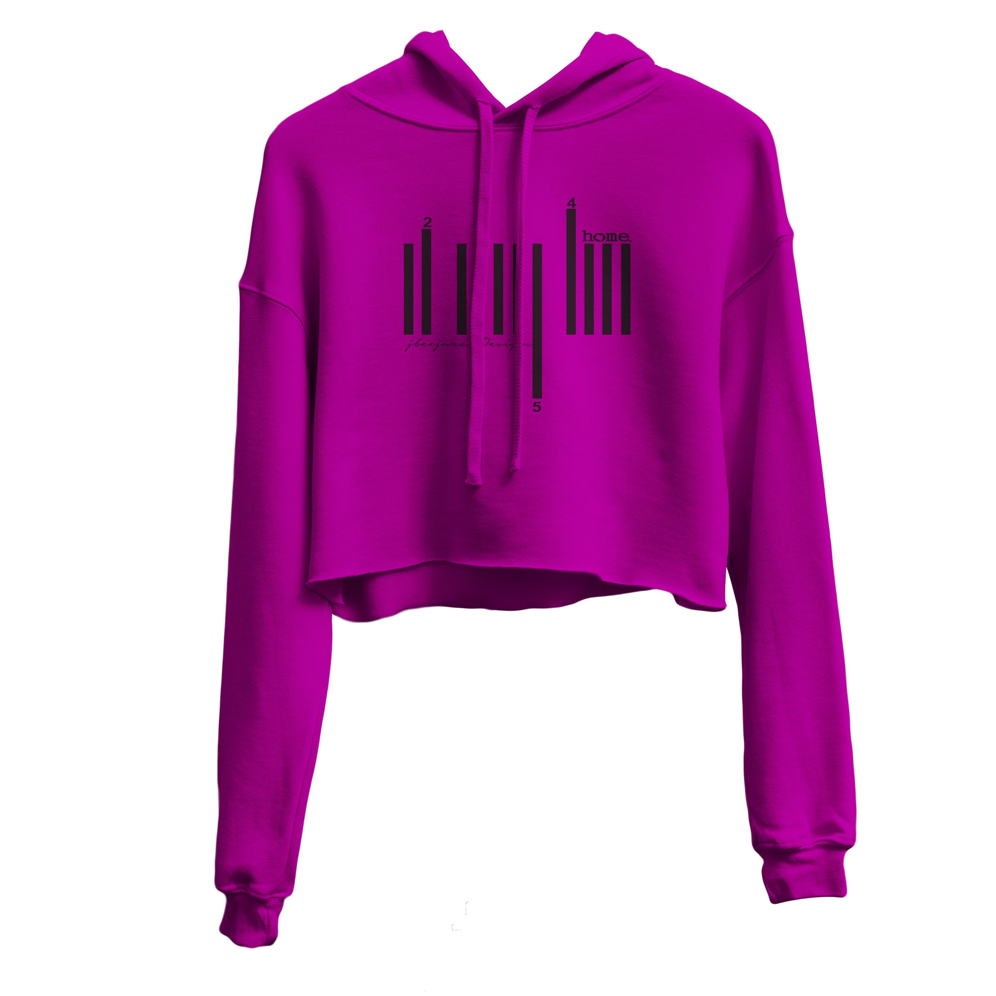 Cropped Hoodie - Fuchsia (Heavy Fabric)