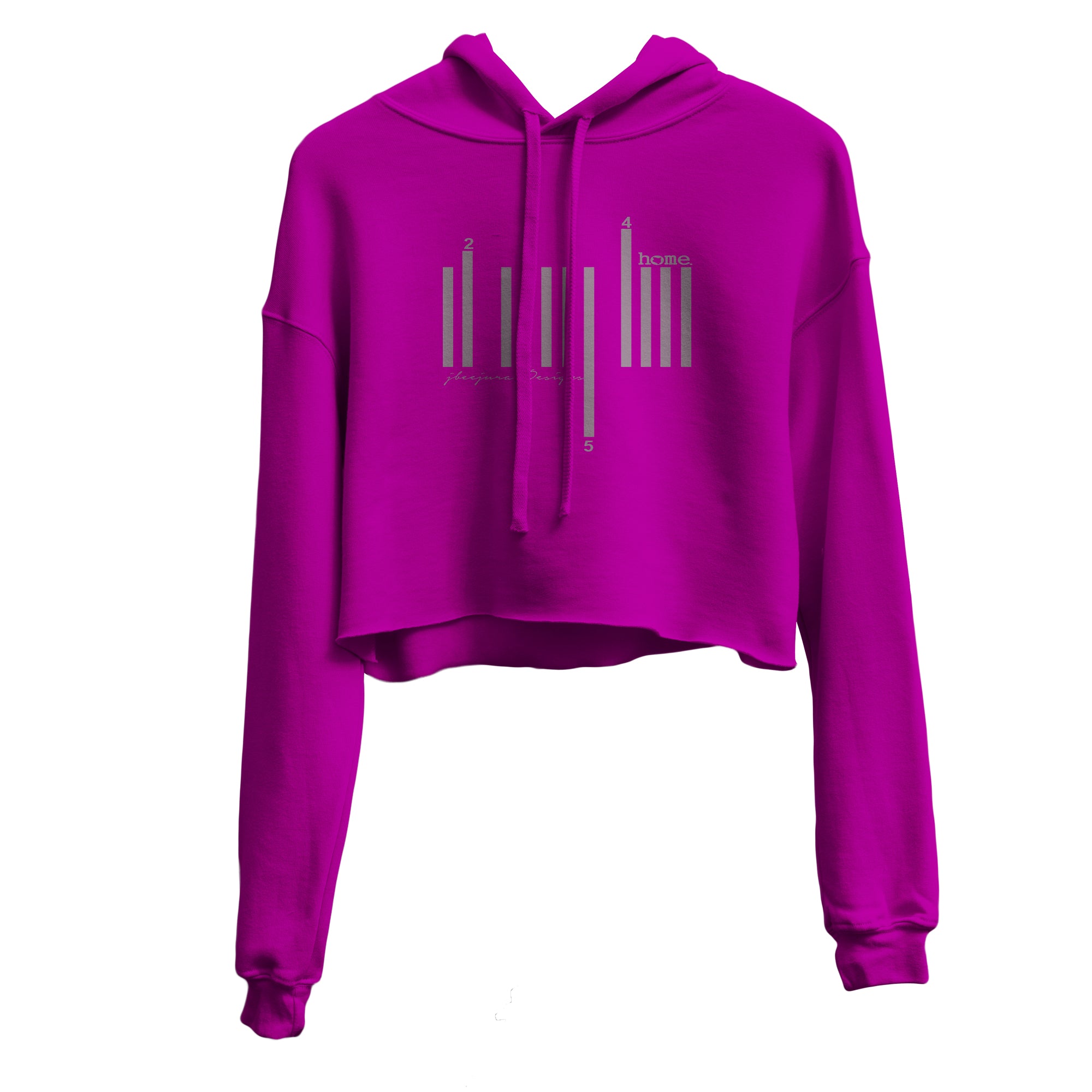 Cropped Hoodie - Fuchsia (Heavy Fabric)