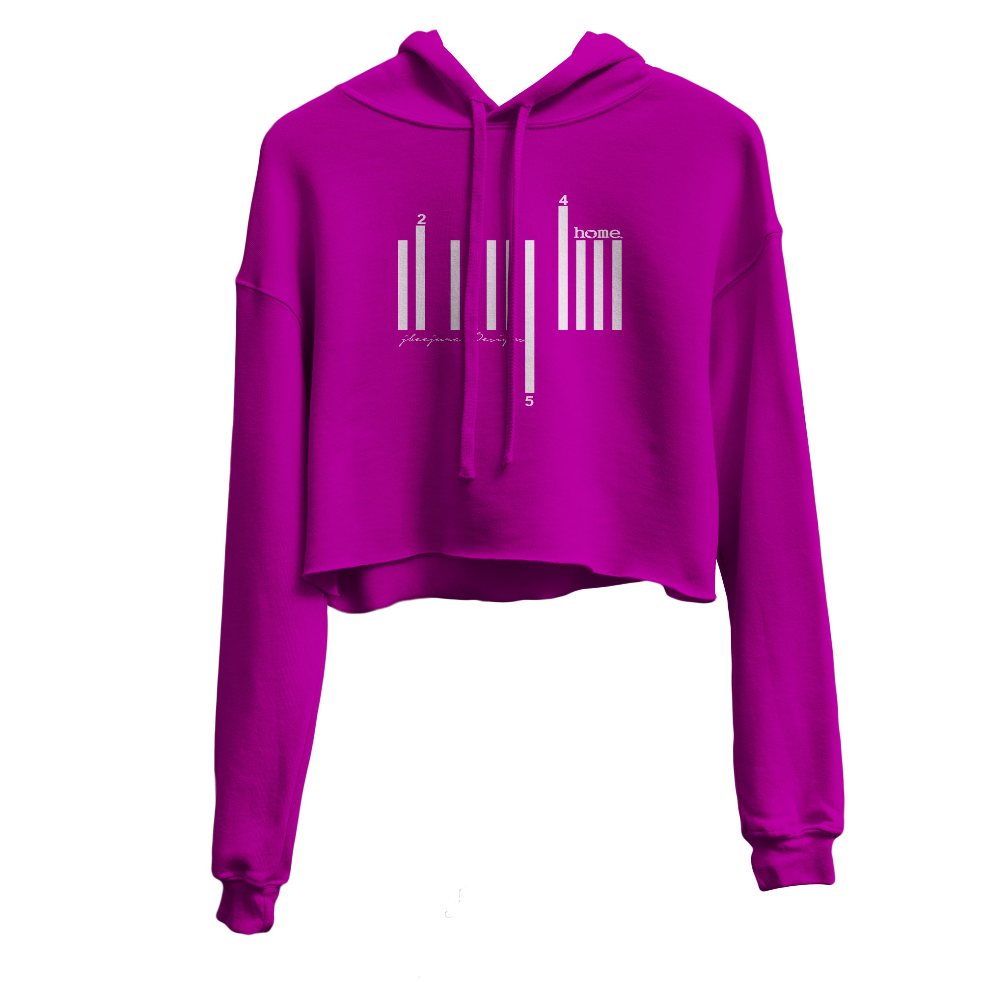 Cropped Hoodie - Fuchsia (Heavy Fabric)