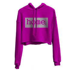 Cropped Hoodie - Fuchsia (Heavy Fabric)