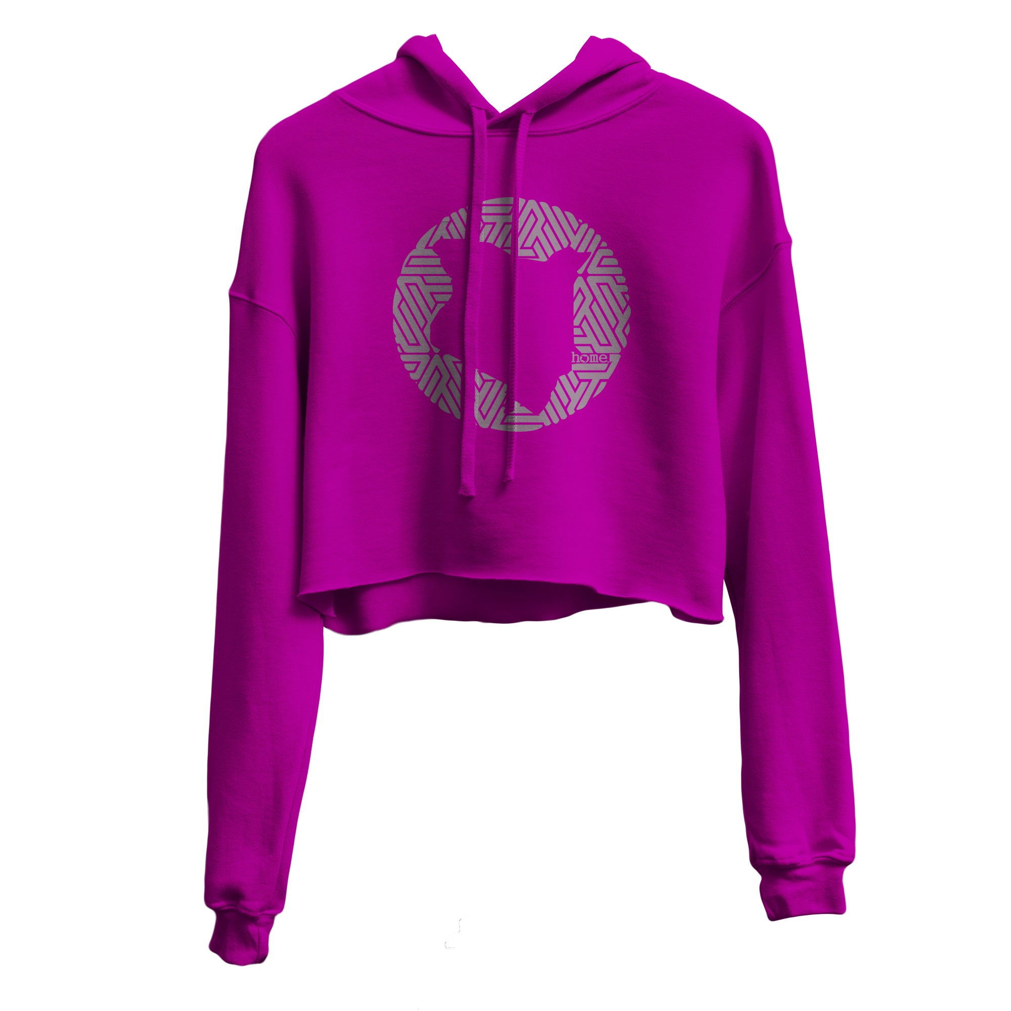 Cropped Hoodie - Fuchsia (Heavy Fabric)