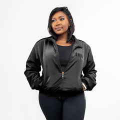 Home_254 x JBlessing, Women's Black Funky Jacket- Front view